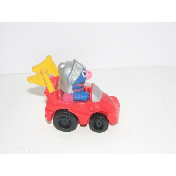 Sesame Street Racers Super Grover Driving Red Race Car - Picture 2 of 2